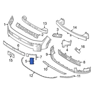 Hyundai OE - Front Right Bumper Trim