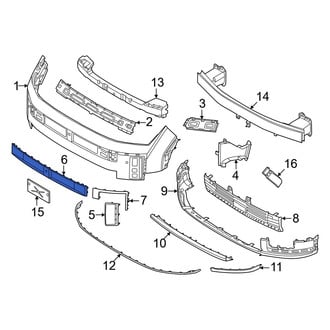 Hyundai OE - Front Right Upper Bumper Trim