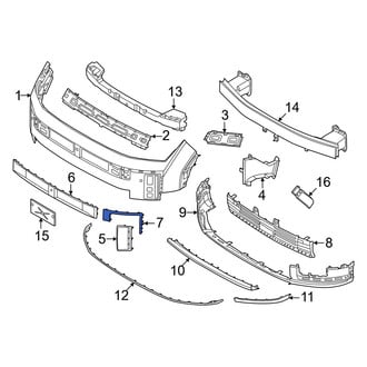 Hyundai OE - Rear Left Inner Bumper Trim