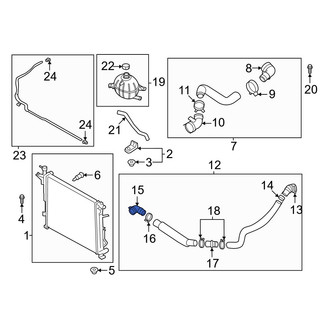 Hyundai OE - Radiator Coolant Hose Adapter