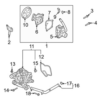 Hyundai OE - Cooling - Water Pump (Calligraphy / Limited / SE / SEL / XRT)