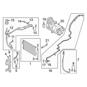 Hyundai OE - Air Conditioner & Heater - Condenser, Compressor & Lines