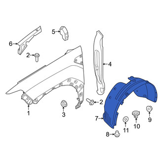 Hyundai OE - Front Right Fender Splash Shield