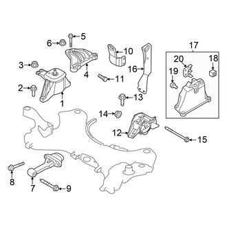 Hyundai OE - Engine & Transmission Mounting (1.6L)