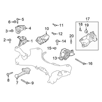 Hyundai OE - Engine & Transmission Mounting (2.5L)