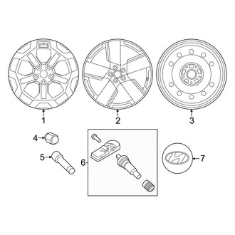 Hyundai OE - Wheels (Calligraphy / Limited / SE / SEL / XRT)