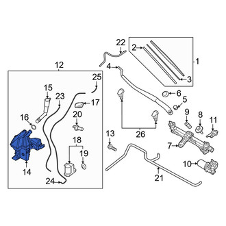 Hyundai OE - Washer Fluid Reservoir