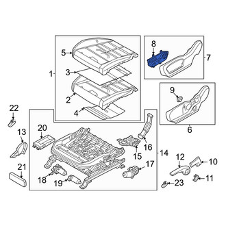 Hyundai OE - Front Left Power Seat Switch