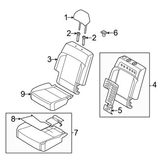 Hyundai OE - Seats & Tracks - Second Row Seats (40% Side, Bench Seat, Cushions & Covers)