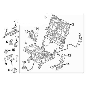 Hyundai OE - Center Left Seat Frame