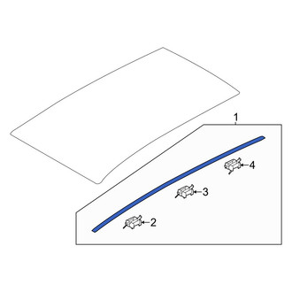 Hyundai OE - Right Roof Molding