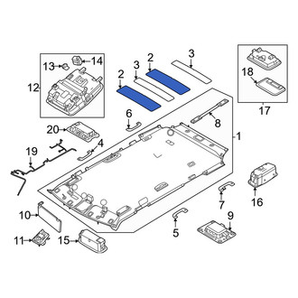 Hyundai OE - Center Rear Roof Insulator
