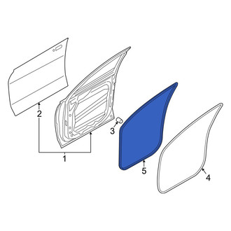 Hyundai OE - Front Left Outer Door Seal