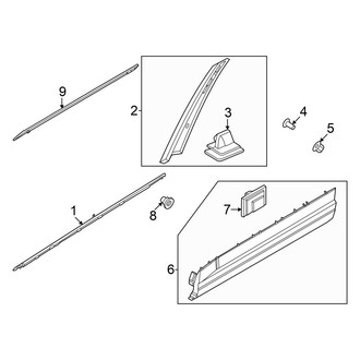 Hyundai OE - Front Door - Exterior Trim