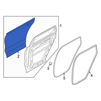 Hyundai OE - Rear Right Outer Door Outer Panel