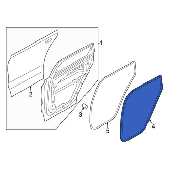 Hyundai OE - Rear Right Inner Door Seal