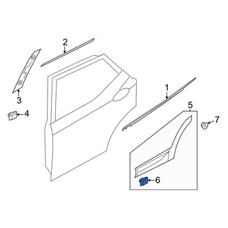 Hyundai OE - Wheel Arch Molding Clip