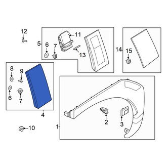Hyundai OE - Left Body C-Pillar Molding