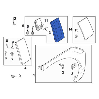 Hyundai OE - Right Body C-Pillar Molding