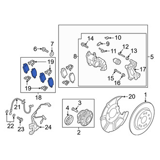 Hyundai OE - Rear Disc Brake Pad Set
