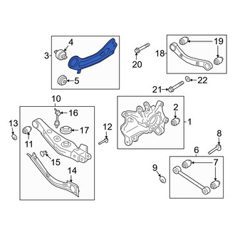 Hyundai OE - Rear Left Suspension Control Arm