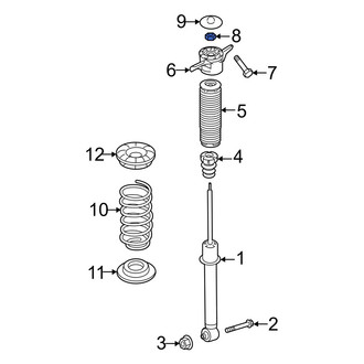 Hyundai OE - Upper Suspension Shock Absorber Nut