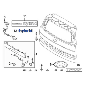Hyundai OE - Rear Hatch Emblem