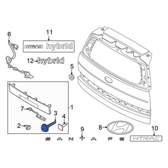 Hyundai OE - Hatch Emblem Clip