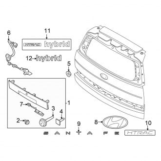 2025 Hyundai Santa Fe Replacement Trunks & Tailgates | CARiD