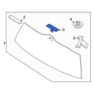 Hyundai OE - Back Glass Spacer