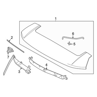 Hyundai OE - Lift Gate - Spoiler