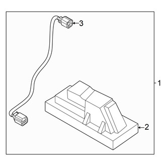 Hyundai OE - Rear License Plate Light Assembly
