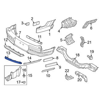 Hyundai OE - Front Right Bumper Trim