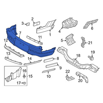 Hyundai OE - Rear Left Upper Bumper Cover