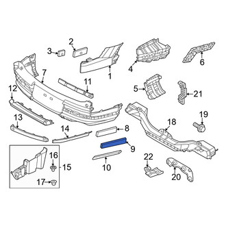 Hyundai OE - Lower Bumper Cover Insulator