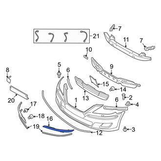 Hyundai OE - Front Left Bumper Trim