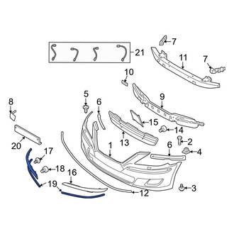 Hyundai OE - Front Left Bumper Trim
