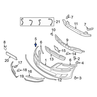Hyundai OE - Bumper Cover Rivet