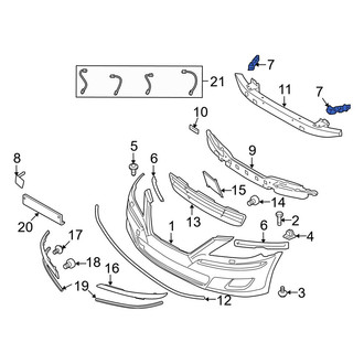 Hyundai OE - Front Left Bumper Cover Bracket