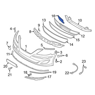 Hyundai OE - Front Right Grille Molding