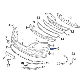 Hyundai OE - Front Right Bumper Cover Bracket