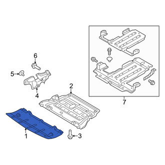 Hyundai OE - Front Radiator Support Splash Shield
