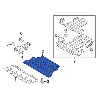 Hyundai OE - Front Center Radiator Support Splash Shield