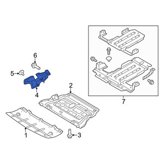 Hyundai OE - Front Center Radiator Support Splash Shield