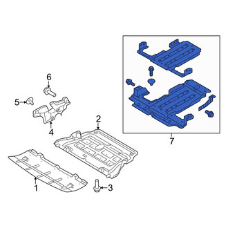 Hyundai OE - Rear Radiator Support Splash Shield