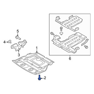 Hyundai OE - Bumper Cover Bolt