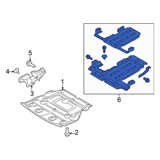 Hyundai OE - Rear Radiator Support Splash Shield