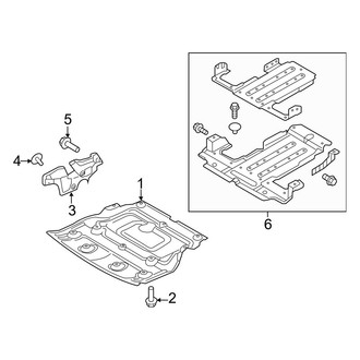 Hyundai OE - Radiator Support - Splash Shields