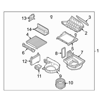Hyundai OE - Air Conditioner & Heater - Blower Motor & Fan