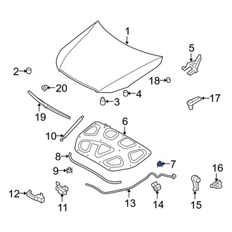 Hyundai OE - Hood Insulation Pad Clip